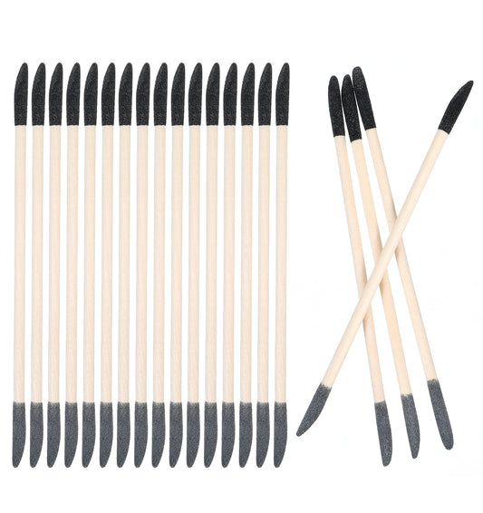 20 Pcs Sanding Sticks for Wood, Small Crevice Sanding Tool with Double End Matchstick Design –5.24 x 0.16 Inch Polishing Sticks for Plastic Models&Tight Spaces