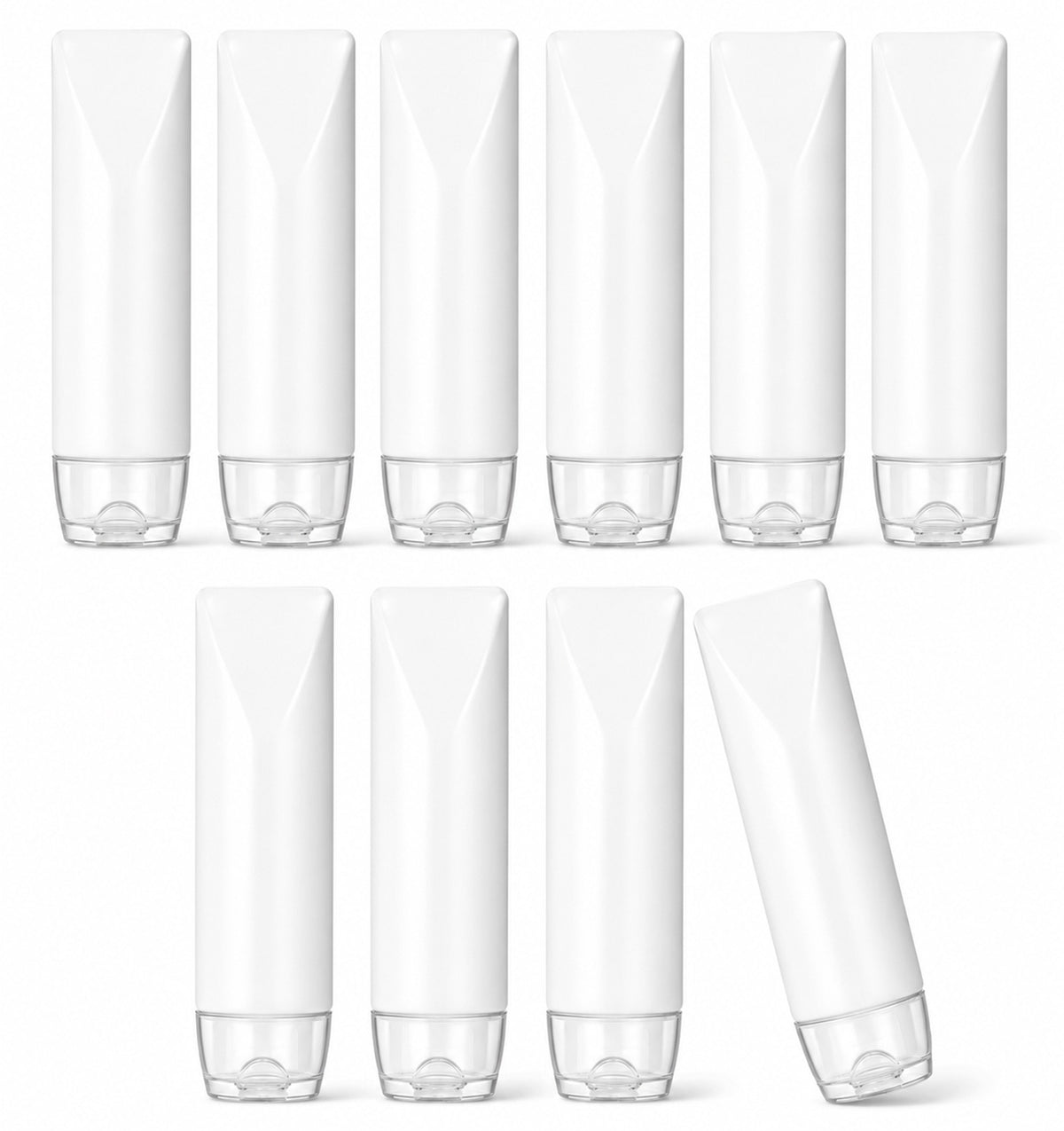 10 Pcs Refillable Toothpaste Tube, Travel Toothpaste Refill Tube, 1 oz