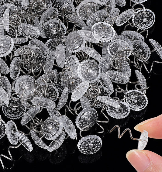 100 Pcs Upholstery Twist Pins, Bed Skirt Pins Stainless Steel Twist Pin