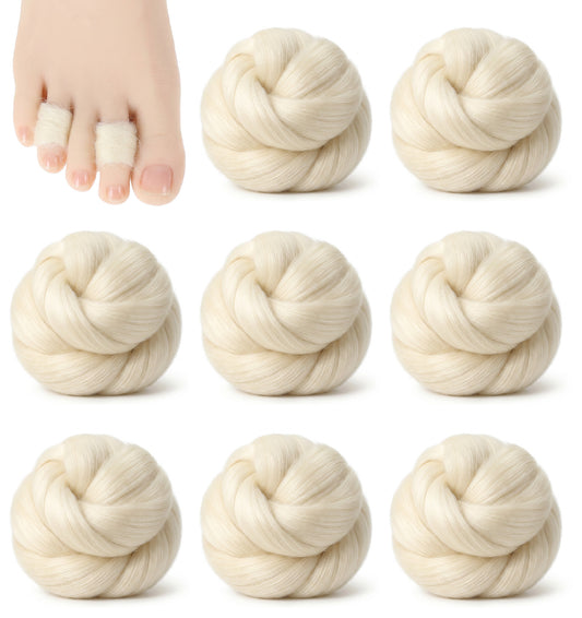 10 PCS Lambs Wool for Toes, 5.5 * 4.3 Cm Toe Separators Bunion Pads