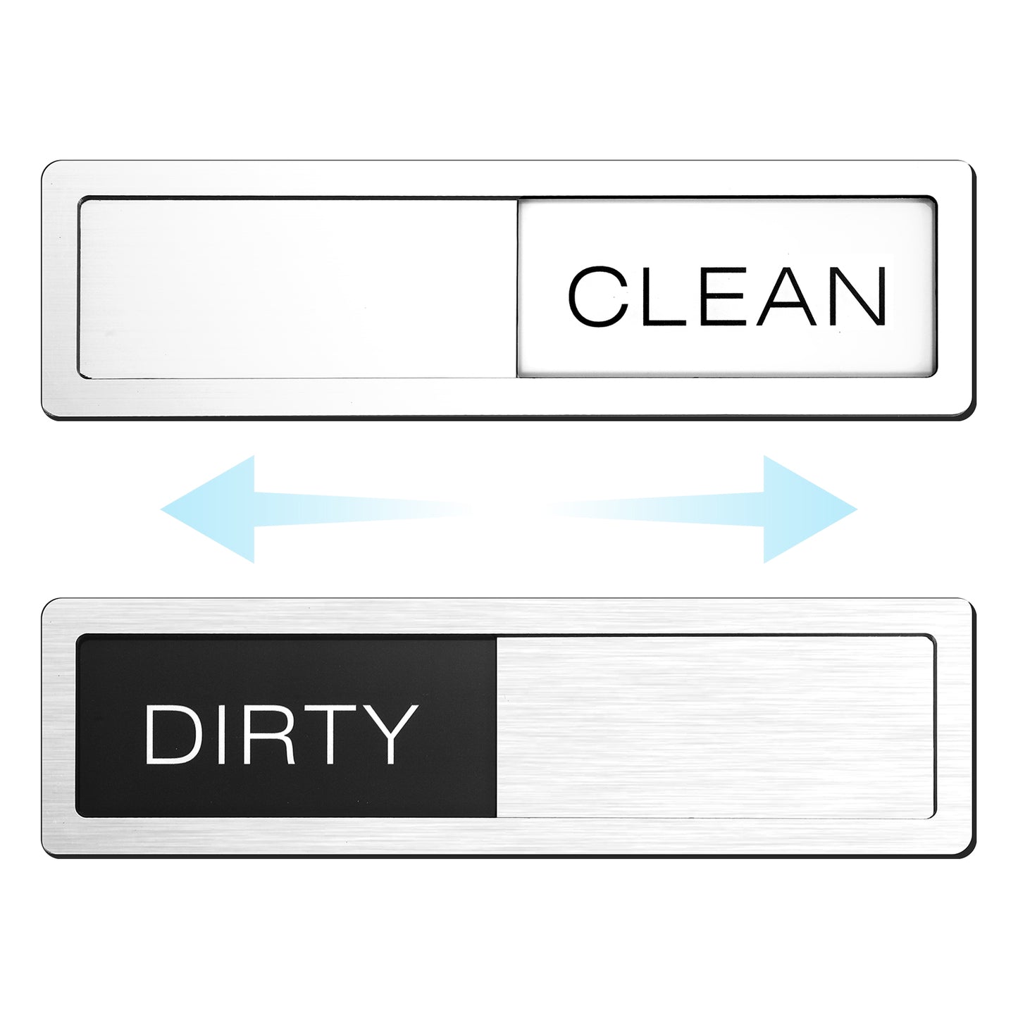 Dishwasher Clean Dirty Sign, High-Grade Clean or Dirty Dishwasher Magnet Stainless Steel Dual Status Indicator for Easy Kitchen Organization and Modern Decor