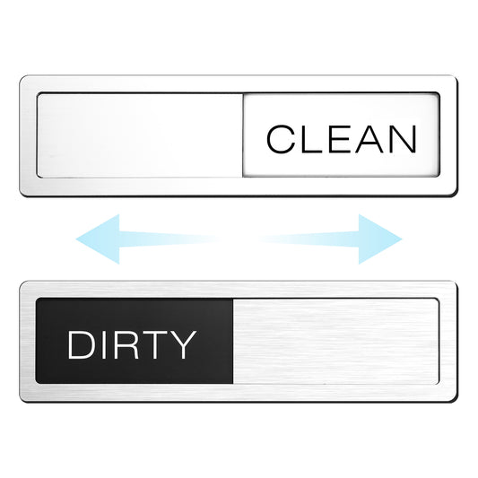 Dishwasher Clean Dirty Sign, High-Grade Clean or Dirty Dishwasher Magnet Stainless Steel Dual Status Indicator for Easy Kitchen Organization and Modern Decor