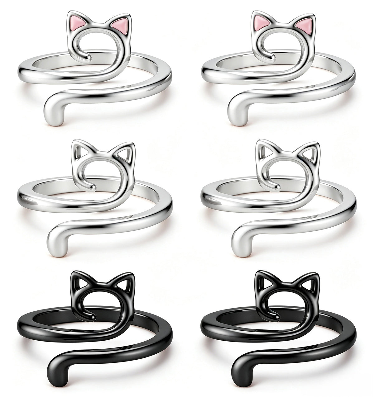 6 Pcs Crochet Rings for Tension, Adjustable Tension Rings for Crocheting