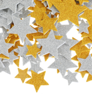 200Pcs Gold Star Stickers, Glitter Foam Stars Stickers for Children, Self-Adhesive Shiny Stars Sticker Ideaal for Christmas Crafting, Teacher Rewards, Scrapbooking, DIY Art Projects, Silver & Gold