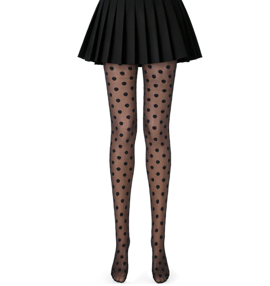 Thrymme Women's Pattern Mesh Fishnet Tights (Black)