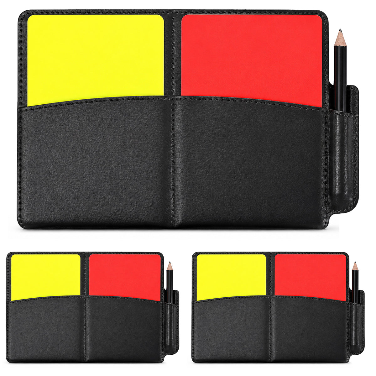 Elegaperma 3Set Yellow and Red Cards, PVC Football Red and Yellow Cards