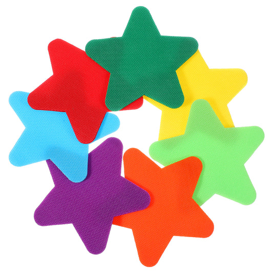 Classicseali 45PCS Carpet Spots for Clas, Pentagram Classroom Carpet Spots, 4 In Carpet Stickers for Classroom, Used in Classrooms, Gyms, Houses, Offices and Various Places during Gameplay, 9 Colors