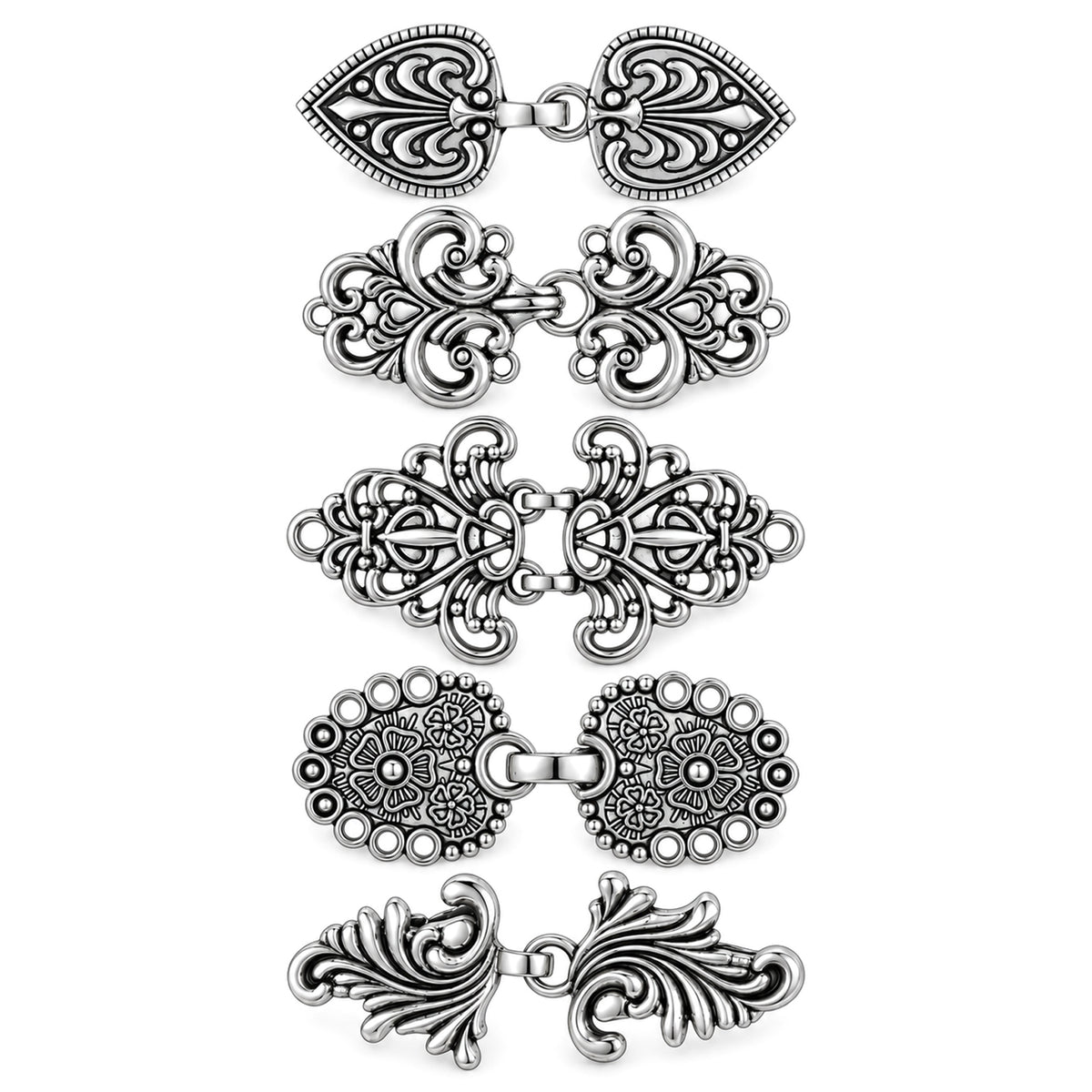 Elegaperma 5 Pcs Waist Clips, Alloy Clothing Cinch Clip