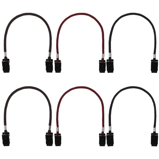 guduling 6 Pcs Hat Straps for Wind,Adjustable Hat Strap,Hats Chin Strap with Strings, Lanyard for Baseball Cap, Sailing, and Outdoor Camping(Black, Brown, Burgundy)