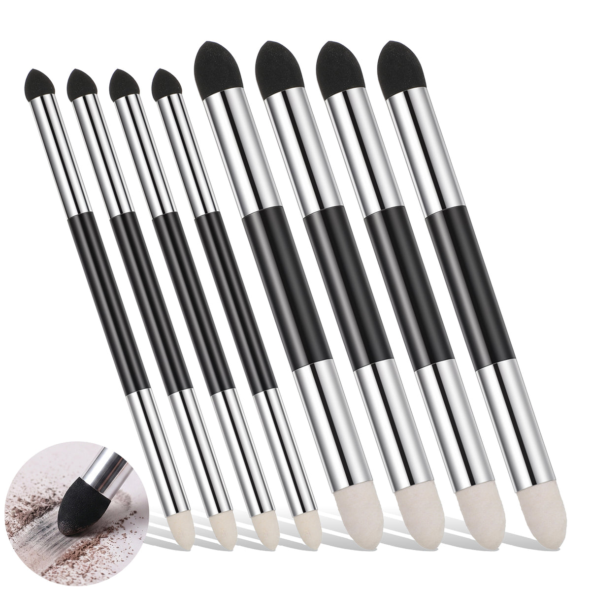 Elegaperma 8Pcs Oil Pastel Tools, Dual Tip Artist Blending Sponge Pens