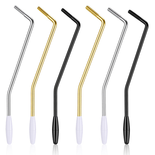 Classicseali 6PCS Whammy Bar, 5 & 6 MM Whammy Bar for Electric Guitar, Threaded Metal Tremolo Arm, with Tip for Stratocaster Electric Guitar Tremolo System, 3 Colors