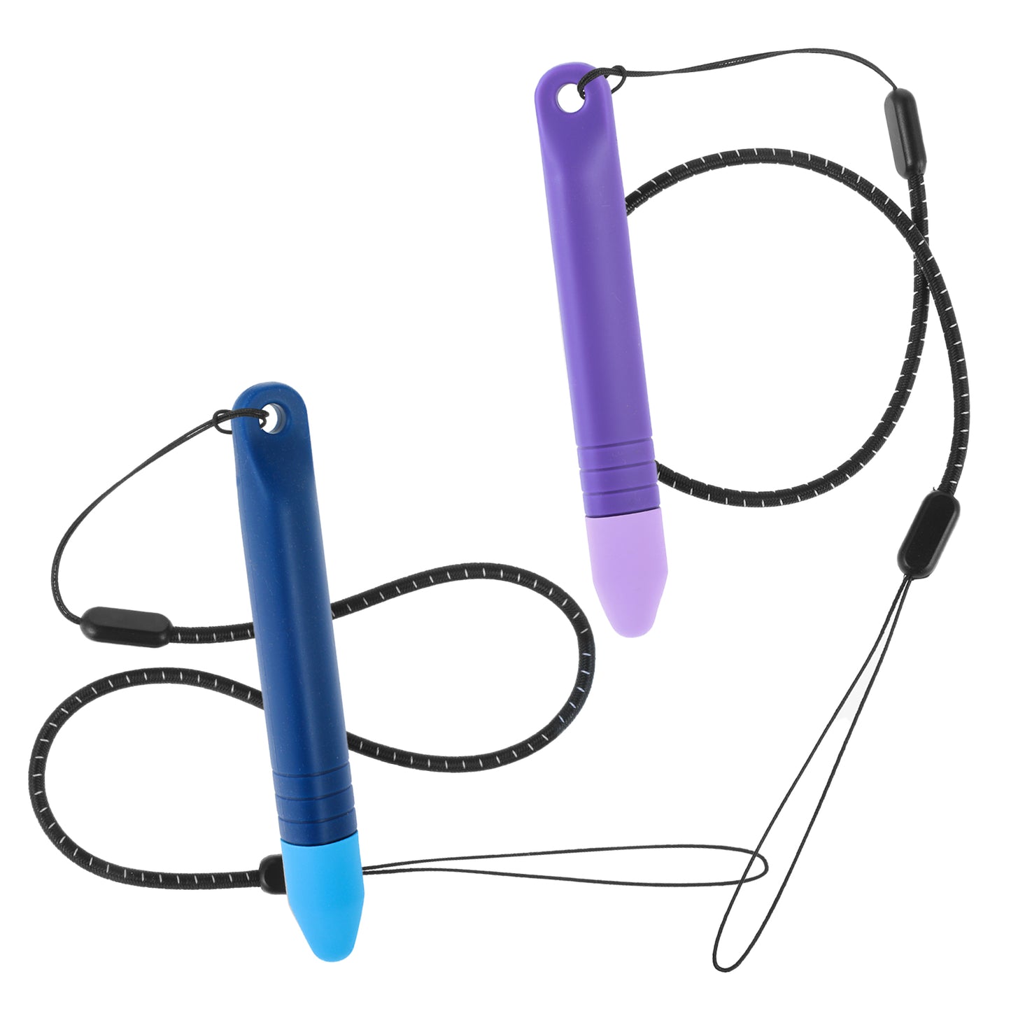 Oruola 2 Pack Kid-Friendly Stylus Pens for Touch Screens,Blue & Purple Stylus Pens for Kids with Tethers,Universal Touch Screen Stylus Pens for Kids Drawing Pads,Compatible with Phone,Kindle,Tablets
