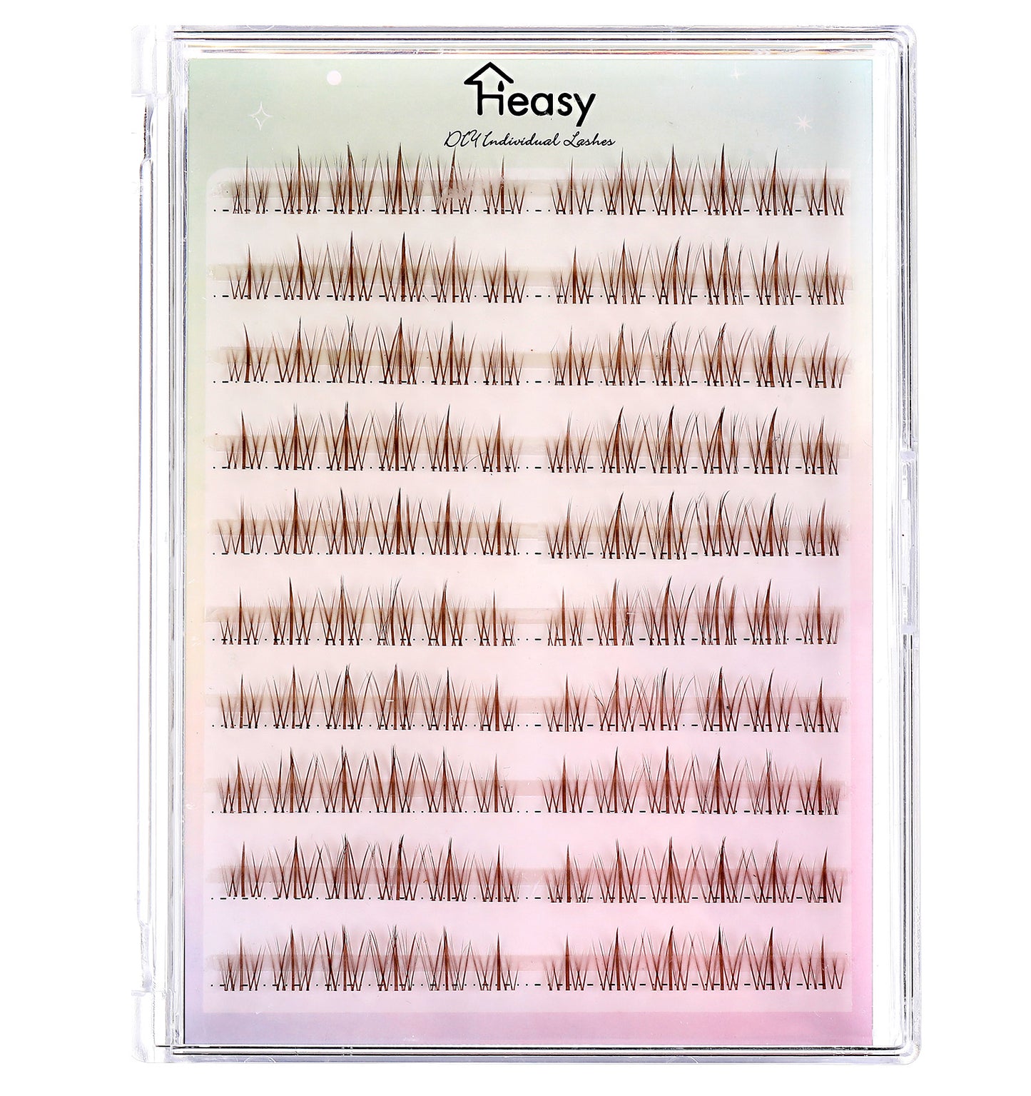 Light Brown Cluster Lashes 120 Pcs Manga-Inspired DIY Eyelash Extensions, 9-12mm Length, Manhua C-Curl D-Curl Individual Lashes, Beginner-Friendly, Natural Look