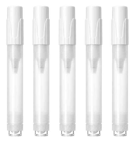 Thrymme 5 Pcs Refillable Acrylic Paint Pens, 6.5mm Refillable Paint Markers