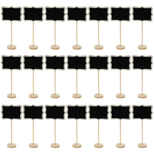 oruola 20pcs Food Labels for Buffet Table,Mini Chalk Boards with Stands,Food Labels for Buffet,Reserved Signs for Tables,Decorative Mini Blackboards for Party,Wedding, Event,and Buffets Decor