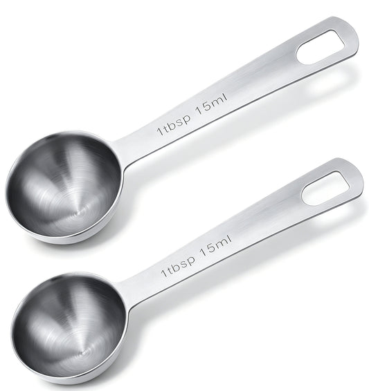 2 Pcs Teaspoon Measuring Spoons, Measuring Spoon Stainless Steel
