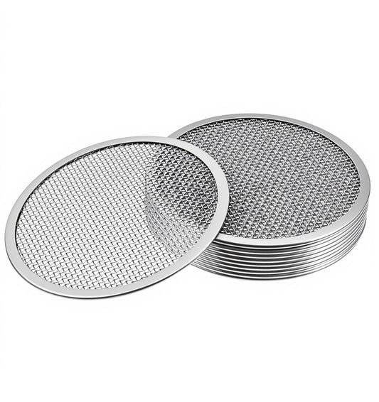 10 Pack Mason Jar Sprouting Lids, 70mm Stainless Steel Seed Sprouting Lids for Wide Mouth Jars, Fine Mesh Strainer Screens for Growing Broccoli, Alfalfa, Bean & Salad Sprouts