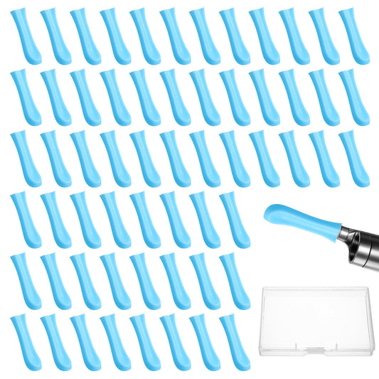 Oruola 60pcs Ear Cleaner Replacement Tips,Silicone Ear Camera Replacement Tips for Wet/Dry Ear Wax Cleaning,Bebird Ear Wax Removal Tips for Teens Adults Ear Wax Removal Endoscope