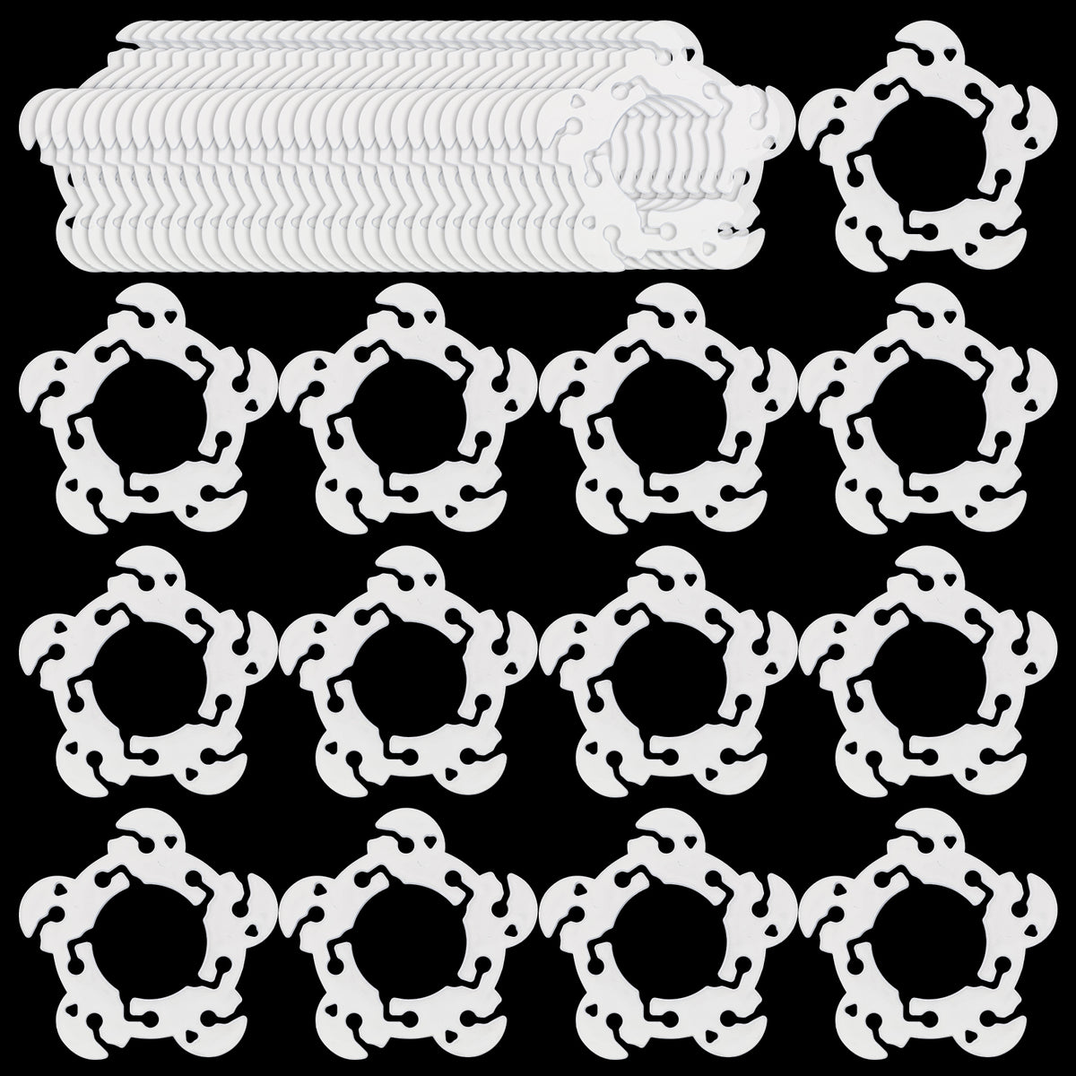 Classicseali 80 Pcs Balloon Arch Clips,Plastic Balloon Rings for Arch