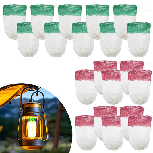 oruola 20 Pieces Propane Lantern Mantles,String Tie Lantern Mantles,Gas Lamp Mantle for Outdoor Camping,U-Shaped Lantern Mantles for Hiking,Fishing,and Mountaineering,Outdoor Gas Light Accessories