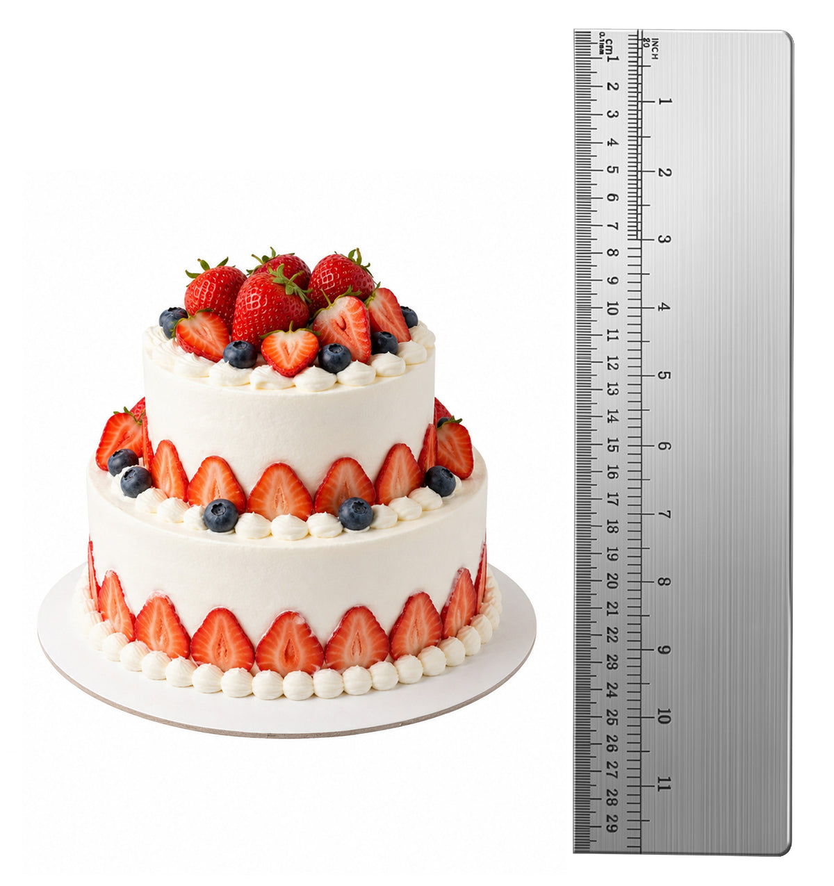 Cake Scraper Smoother, Metal Cake Scraper Stainless Steel Construction