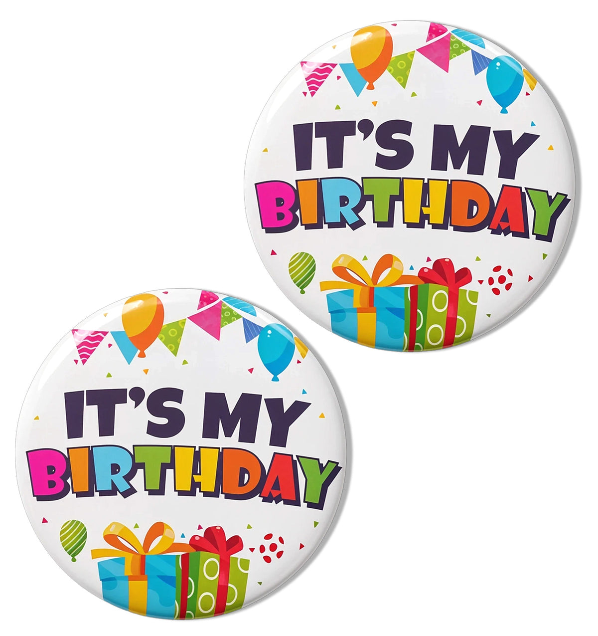 Birthday Boy Badge, 2PCS Birthday Badge Boy, Iron 58mm Party Brooch Badge