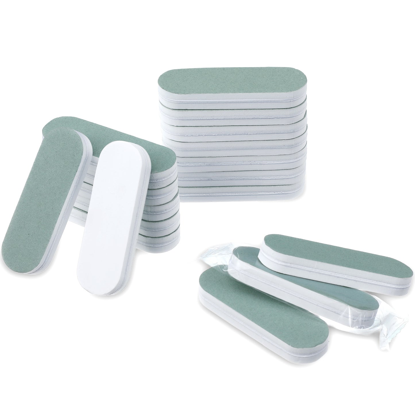 Guduling 40pcs Silver Polish Stick, 2.4 X 0.8 in Double-Sided Design, Suitable for Silversmithing Supplies Polishing and Deoxidation, White and Green