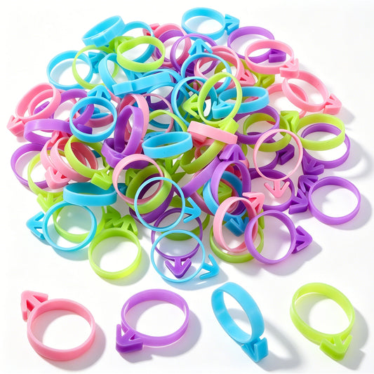 Classicseali 80 Pcs Piping Bag Ties,Reusable Silicone Piping Bag Clips,Icing Bag Ties for Pastry Decorating, Icing & Baking Supplies,4 Colors