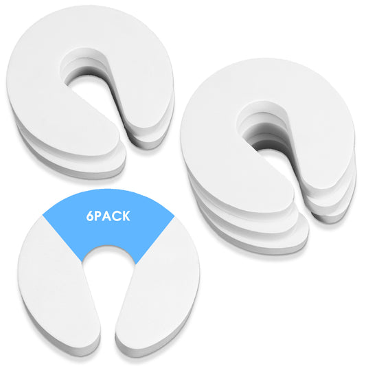 Oruola 6pcs Door Pinch Guard,Foam Door Stopper,Baby Proof Door Slam Stopper,Door Slam Stopper with Soft Foam,Prevents Finger Pinch Injuries,Slamming Doors,and Child or Pet from Getting Locked in Room