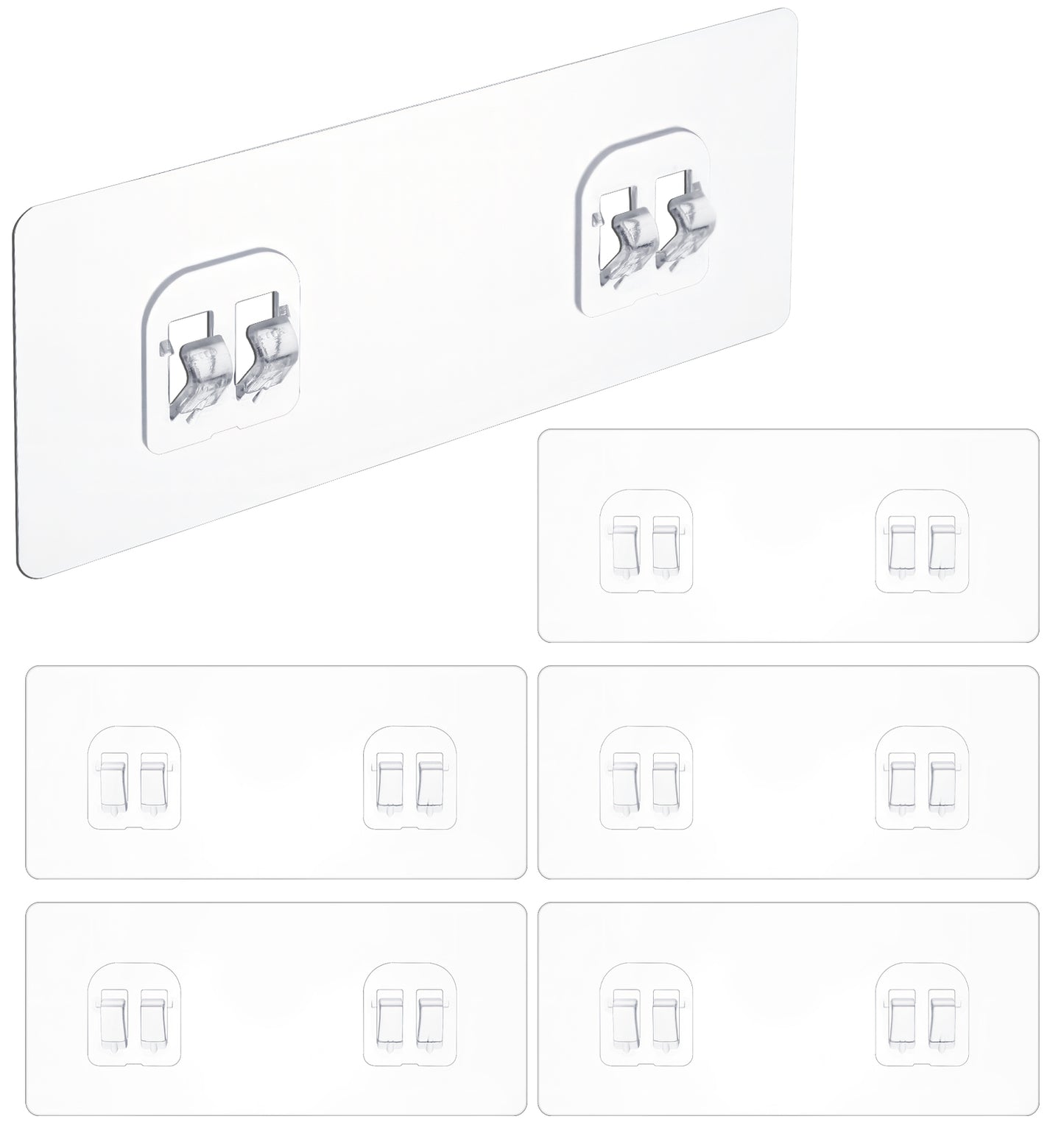 Thrymme 4 Pack Shower Caddy Adhesive Hooks, Shower Caddy Sticker Replacement for Bathroom Shelf & Basket, Strong No Drill Adhesive Stickers for Corner Mounting, Soap Dish & Kitchen Accessories