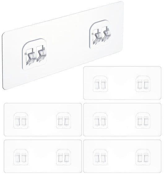 Thrymme 4 Pack Shower Caddy Adhesive Hooks, Shower Caddy Sticker Replacement for Bathroom Shelf & Basket, Strong No Drill Adhesive Stickers for Corner Mounting, Soap Dish & Kitchen Accessories