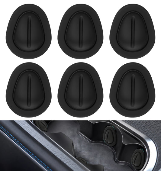 6 Pcs Car Cup Holder Insert, Silicone Cup Holder Insert Anti-Shake