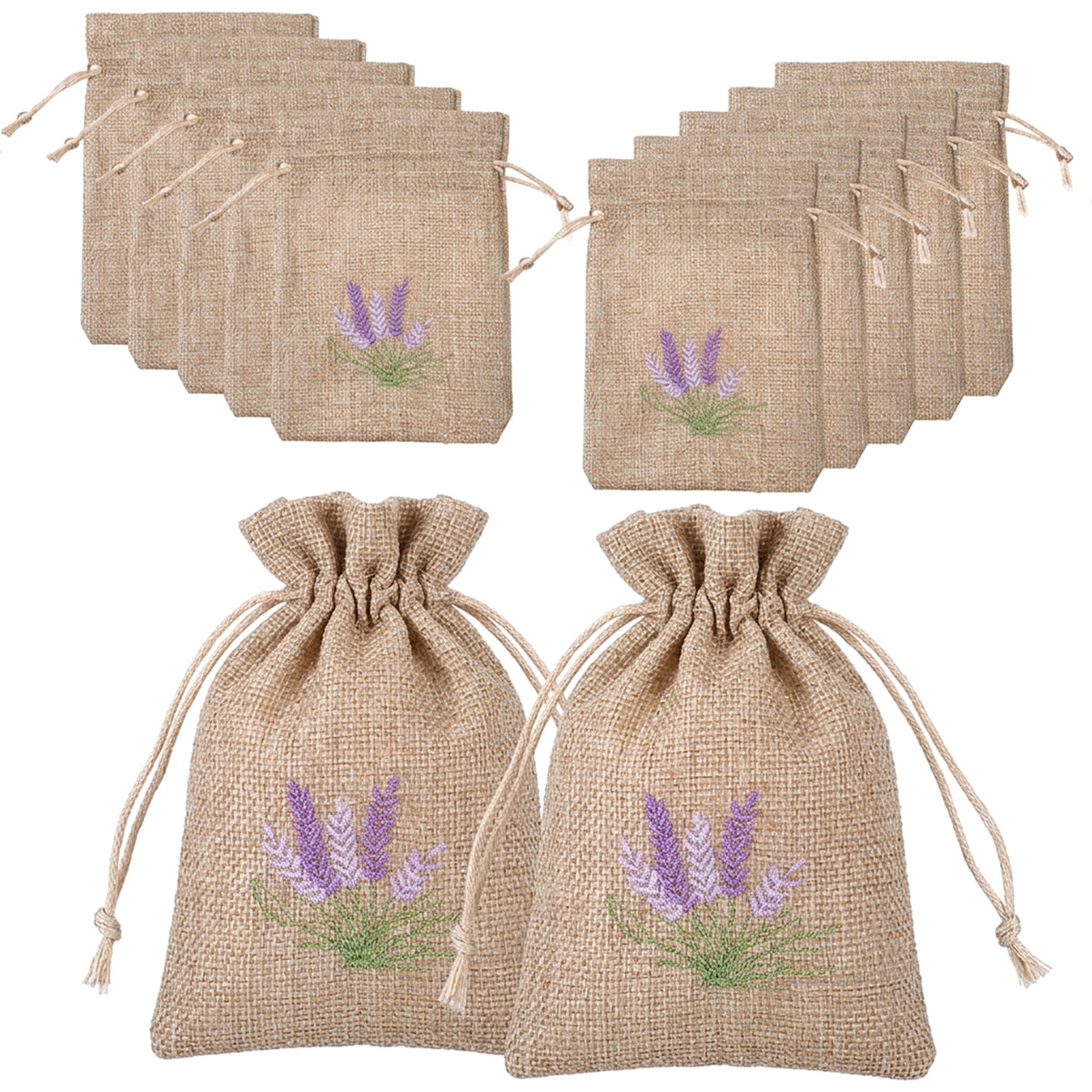 Elegaperma 10Pcs Lavender Bags Empty, 14 × 10cm Sachet Bags Empty