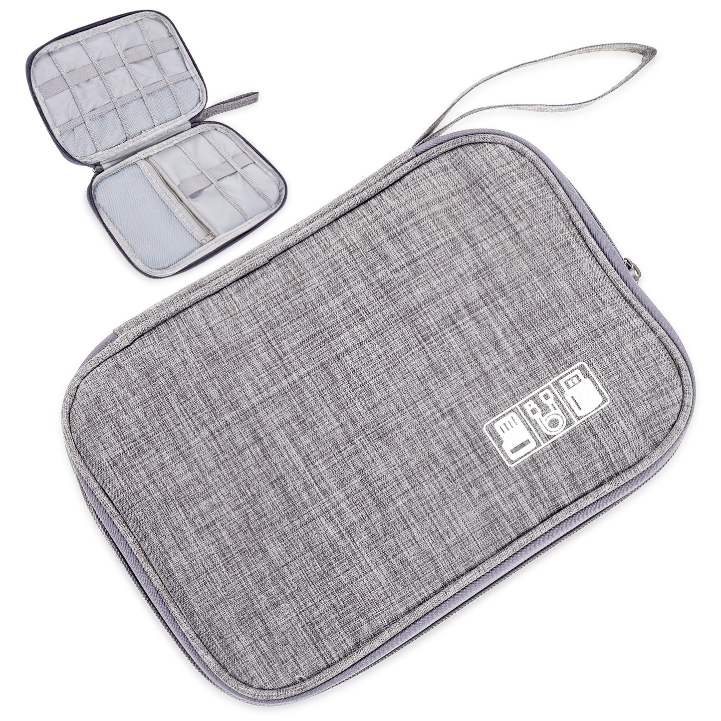 Guduling Travel Cable Organiser Bag,Waterproof Cable Travel Organiser,Universal Cables Tidy Bag,for Chargers,Cables,USB Drive,SD Card,Power Bank,Disk